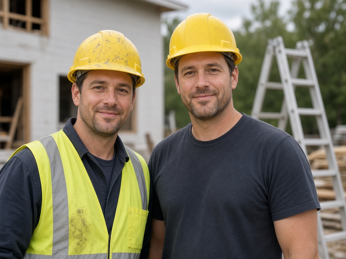 On-site home improvement crew
